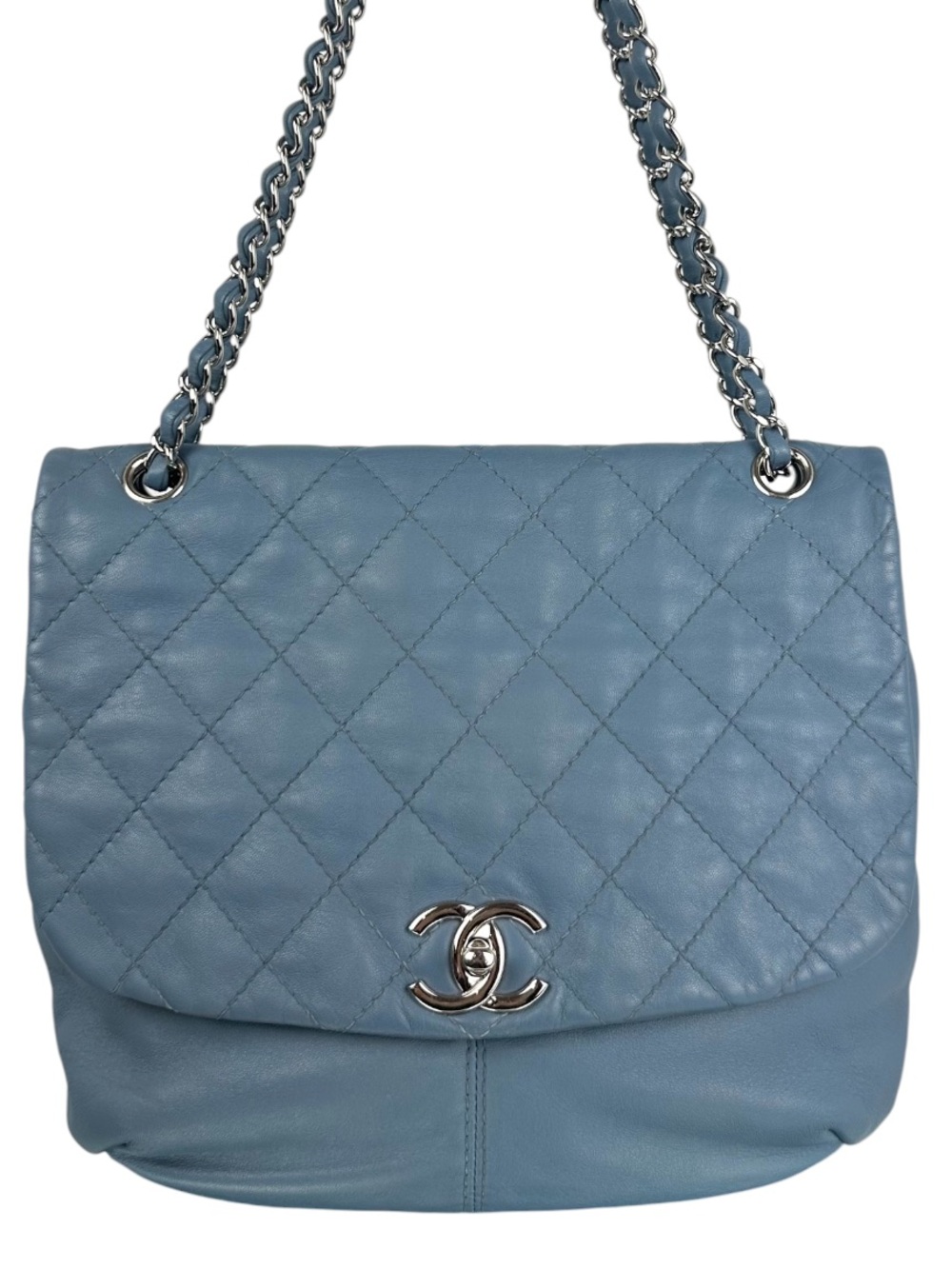 CHANEL Single Flap Bag Quilted Calfskin